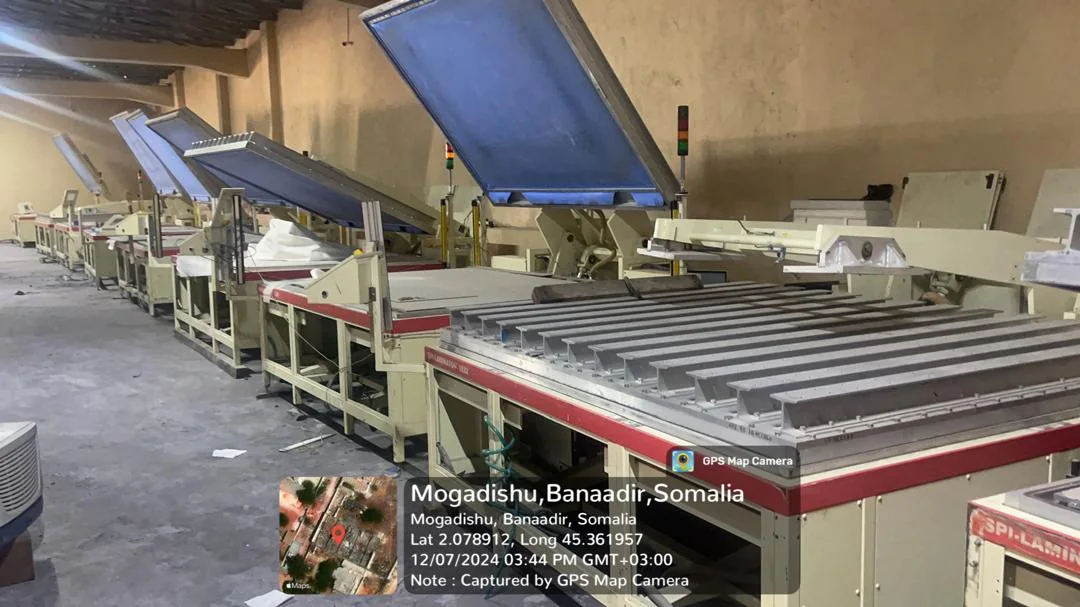 Solar panel production equipment at HASPP