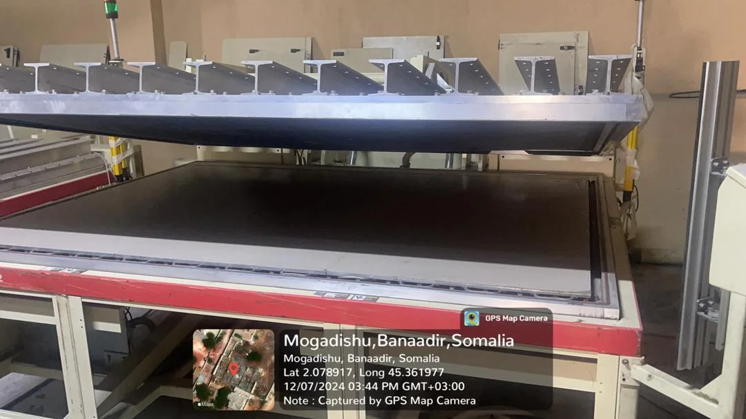 Solar panel in process at HASPP